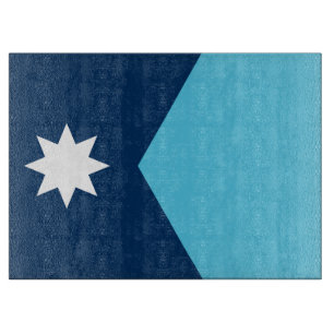Patriotisches Schneidbrett mit der Flagge von Minn Schneidebrett
