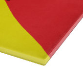 Patriotisches Schneidebrett mit der Flagge Sizilie (Ecke)