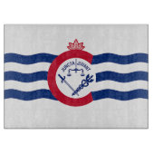 Patriotisches Schneidebrett mit Flag Cincinnati (Vorderseite)