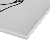 Patriotisches Schneidebrett mit Flagge Korsikas (Ecke)