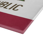 Patriotisches Schneidebrett mit kalifornischer Sta (Ecke)