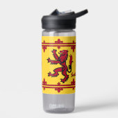 Patriotisches Schottland, Rampant, gelbe schottisc Trinkflasche (Links)