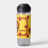 Patriotisches Schottland, Rampant, gelbe schottisc Trinkflasche (Rückseite)