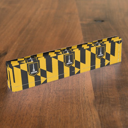 Patriotisches Schreibtischschild mit der Flagge vo (Seite)