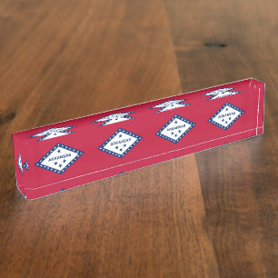 Patriotisches Schreibtischschild mit Flagge von Ar