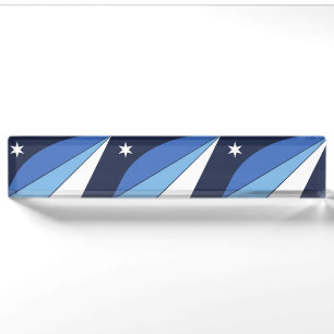 Patriotisches Schreibtischschild mit Flagge von Ko