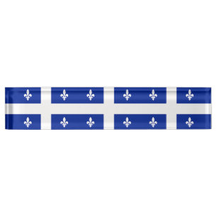 Patriotisches Schreibtischschild mit Flagge von Qu