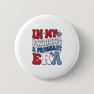 Patriotisches schwangeres Zeitalter Vintage Schwan Button