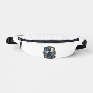 Patriotisches schwarzes Katzenvektor-Grafik-T-Shir Bauchtasche