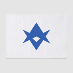 Patriotisches Seidenpapier mit der Flagge von Toyo