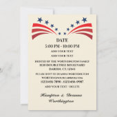 Patriotisches Semiquinquennale Einladung (Rückseite)