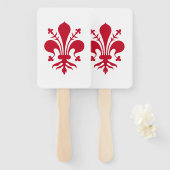 Patriotisches Set der Fans mit der Fahne von Flore Fächer (Vorne und Hinten)