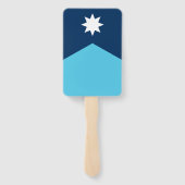 Patriotisches Set der Fans mit der Fahne von Minne Fächer (Rückseite)