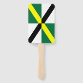 Patriotisches Set der Fans mit der Fahne von Monte Fächer (Rückseite)