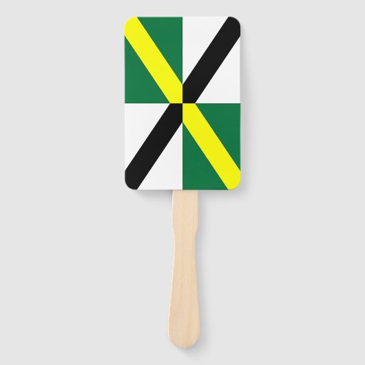 Patriotisches Set der Fans mit der Fahne von Monte Fächer (Vorderseite)