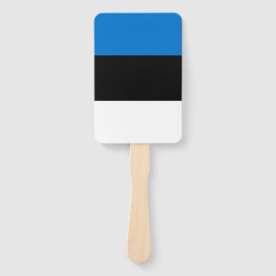 Patriotisches Set der Fans mit der Flagge Estlands Fächer