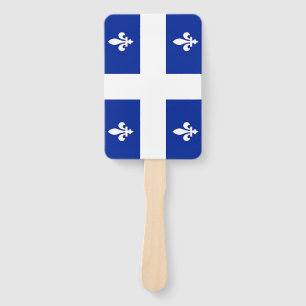 Patriotisches Set der Fans mit der Flagge Quebec Fächer