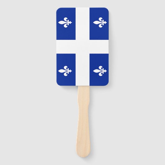 Patriotisches Set der Fans mit der Flagge Quebec Fächer (Vorderseite)