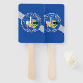 Patriotisches Set der Fans mit der Flagge von Las Fächer (Vorne und Hinten)