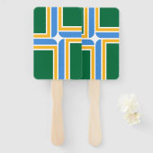 Patriotisches Set der Fans mit der Flagge von Port Fächer (Vorne und Hinten)