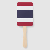 Patriotisches Set Handfächer mit Flagge Thailands (Rückseite)