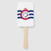 Patriotisches Set von Handfans mit der Flagge Cinc Fächer (Rückseite)