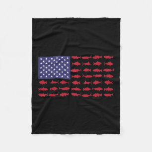Patriotisches Shirt am 4. Juli Fleecedecke