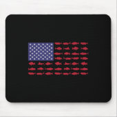 Patriotisches Shirt am 4. Juli Mousepad (Vorne)