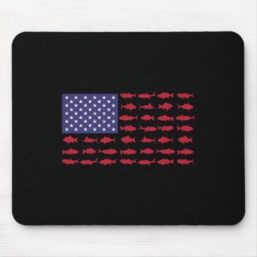 Patriotisches Shirt am 4. Juli Mousepad (Vorne)