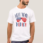 Patriotisches "Shout Out to America" Shirt - USA P (Vorderseite)