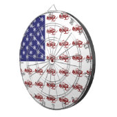 Patriotisches Snowmobiling Dartscheibe (Vorderseite rechts)