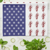 Patriotisches Snowmobiling Geschirrtuch (Gefaltet)