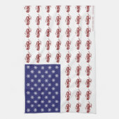 Patriotisches Snowmobiling Geschirrtuch (Vertikal)