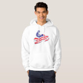 Patriotisches Snowmobiling Hoodie (Vorne ganz)