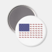Patriotisches Snowmobiling Magnet (Vorderseite/Rückseite)