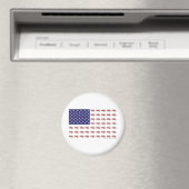 Patriotisches Snowmobiling Magnet (In Situ (Geschirrspüler))