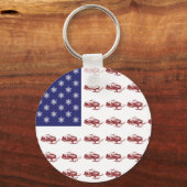 Patriotisches Snowmobiling Schlüsselanhänger (Vorderseite)