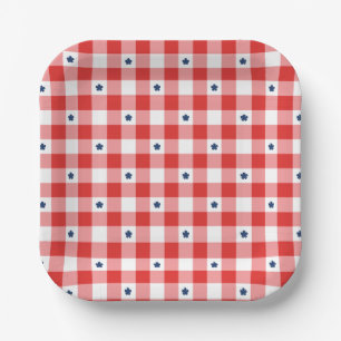 Patriotisches Sommerpicknick Pappteller