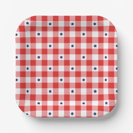 Patriotisches Sommerpicknick Pappteller (Vorderseite)