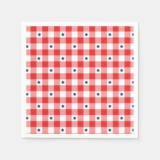 Patriotisches Sommerpicknick Serviette (Vorderseite)