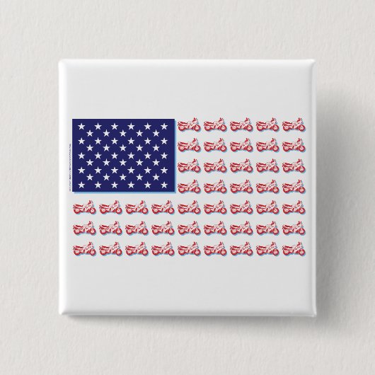 Patriotisches Sportfahrrad Button (Vorderseite)