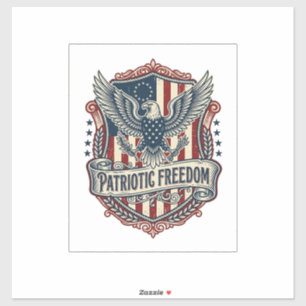 Patriotisches Staatsstolz-Serie Vector Graphic Tee Aufkleber