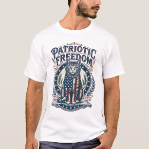 Patriotisches Stallkatze Vektorgrafik T-Shirt_1 T-Shirt