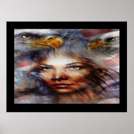 Patriotisches Stärkungspapster Poster