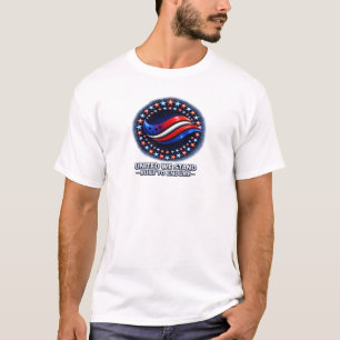 Patriotisches Sterne-Kreis-Flaggen-Emblem-Shirt –  T-Shirt