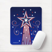 Patriotisches Sterne mousepad (Mit Mouse)