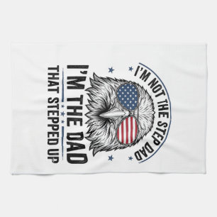 Patriotisches Stiefvater-Adler-Vintage-Shirt-Desig Geschirrtuch