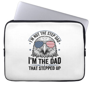 Patriotisches Stiefvater-Adler-Vintage-Shirt-Desig Laptopschutzhülle
