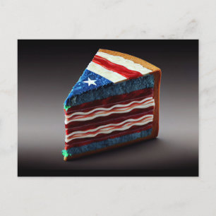 Patriotisches Stück Kuchen! Postkarte