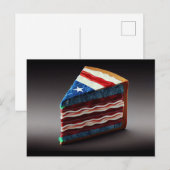 Patriotisches Stück Kuchen! Postkarte (Vorne/Hinten)